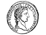 Augustus on a coin